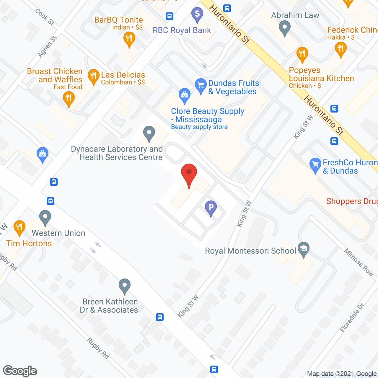Map of the neighborhood around Heritage House Retirement Home