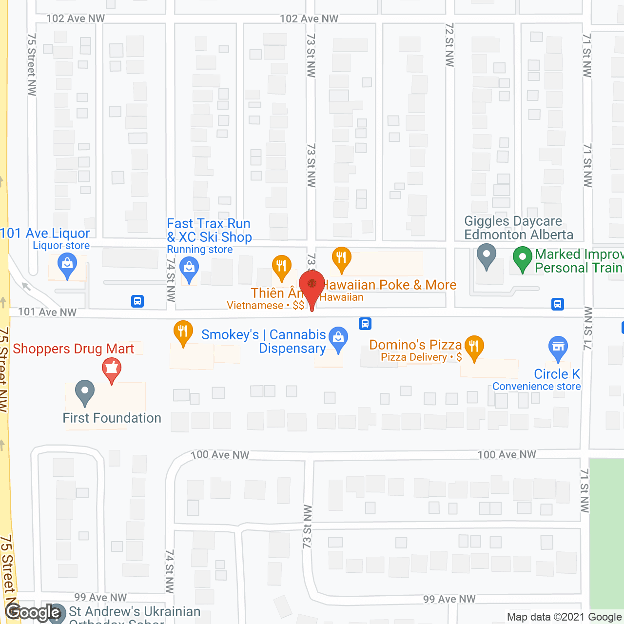 Map of the neighborhood around Hardisty Nursing Home Ltd