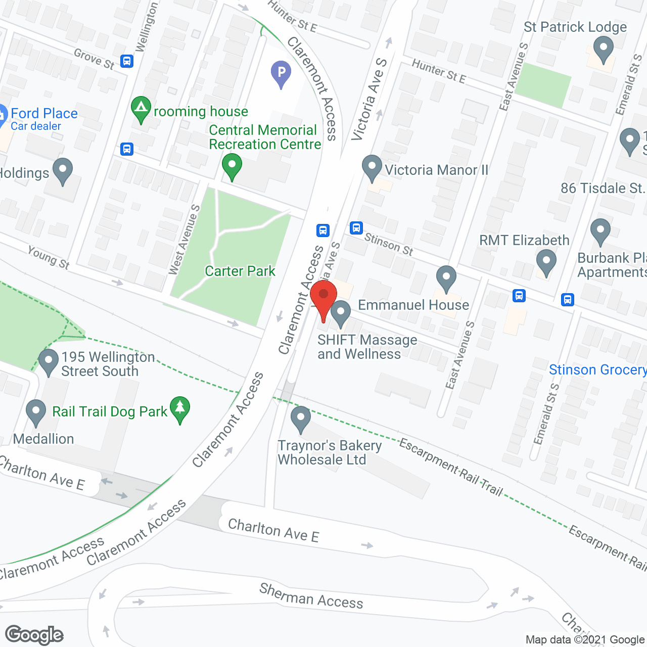 Map of the neighborhood around Greenhill Villa