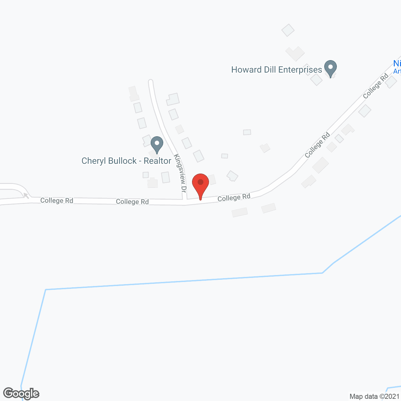Map of the neighborhood around Gladys M Manning Retirement Hm