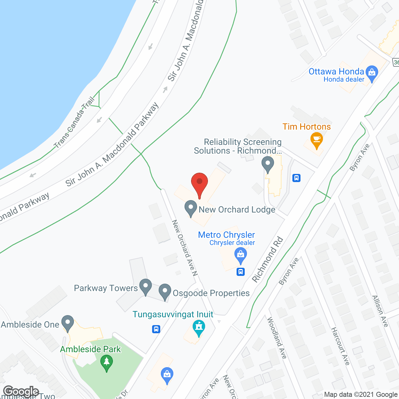 Map of the neighborhood around Extendicare