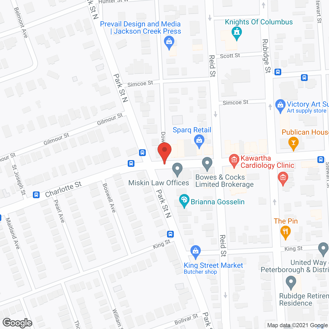 Map of the neighborhood around Empress Gardens