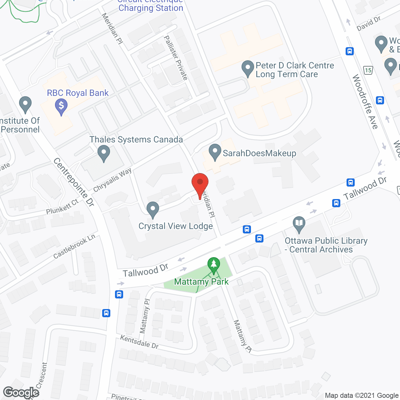 Map of the neighborhood around Crystal View Lodge