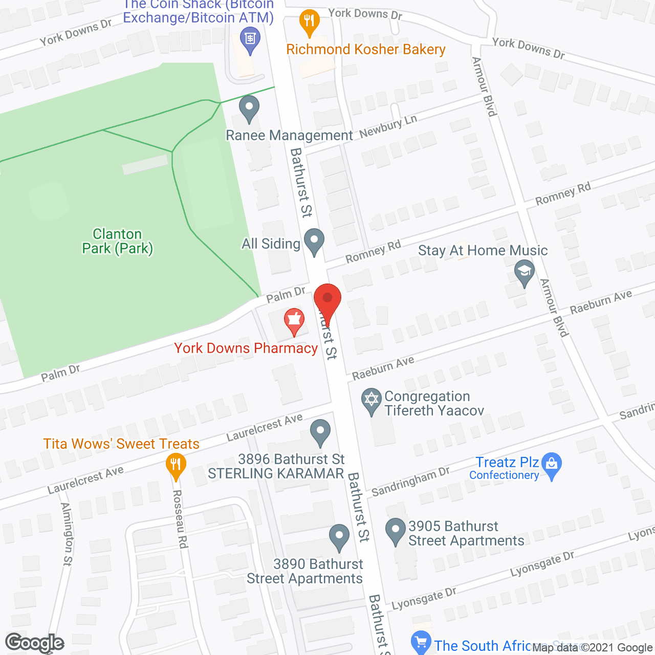 Map of the neighborhood around Cheltenham