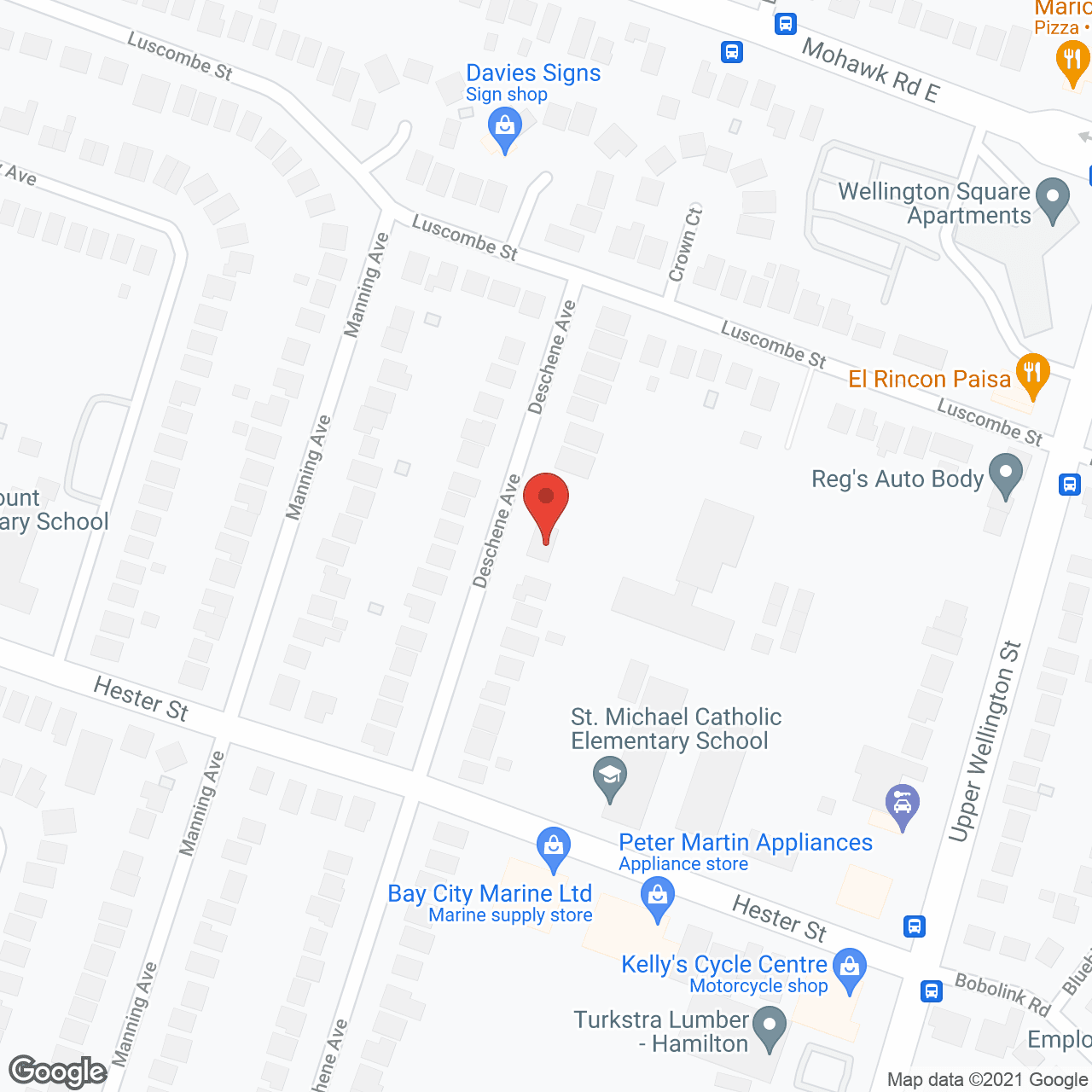 Map of the neighborhood around Breezy Meadow Retirement Lodge