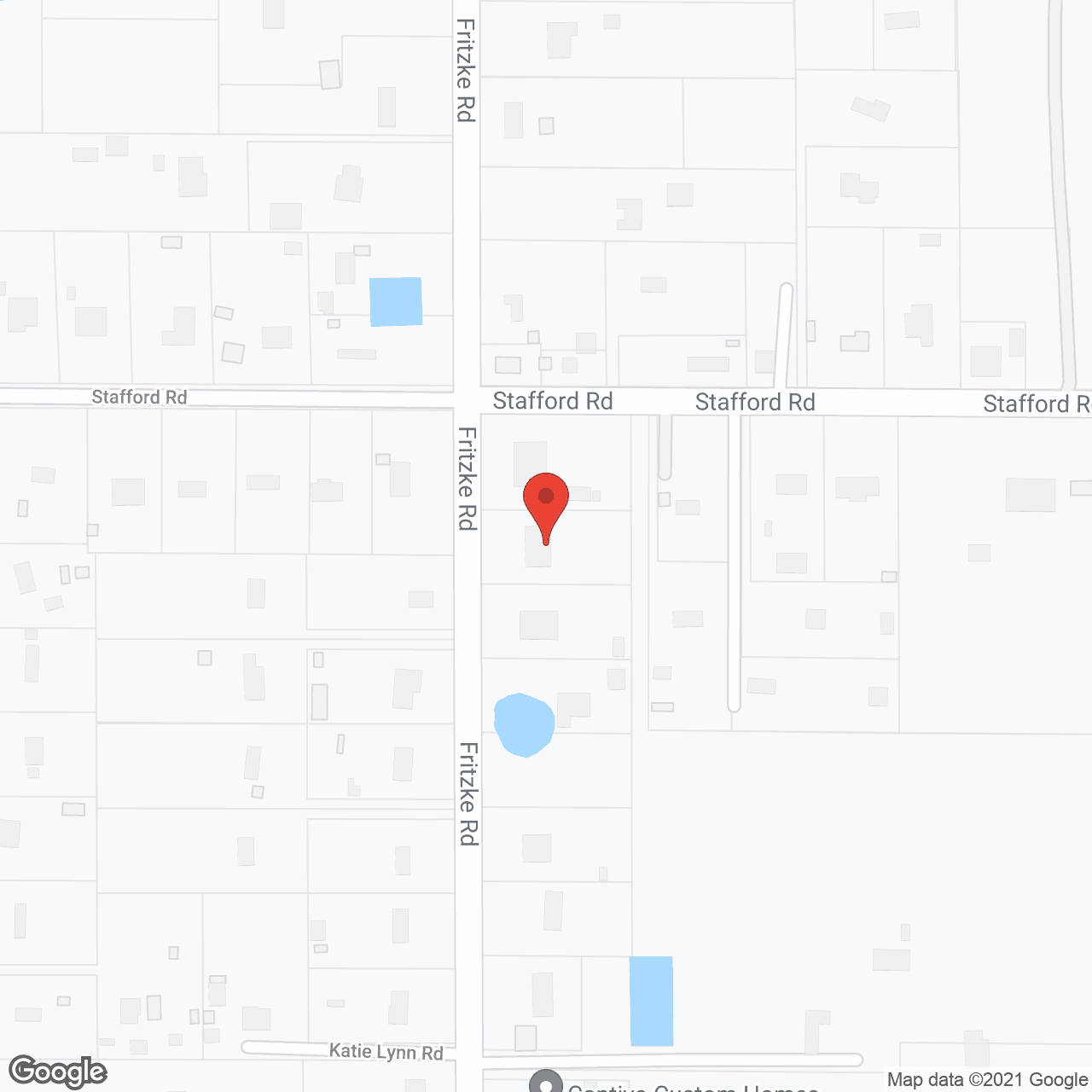 Map of the neighborhood around Green Acres Assisted Living Facility