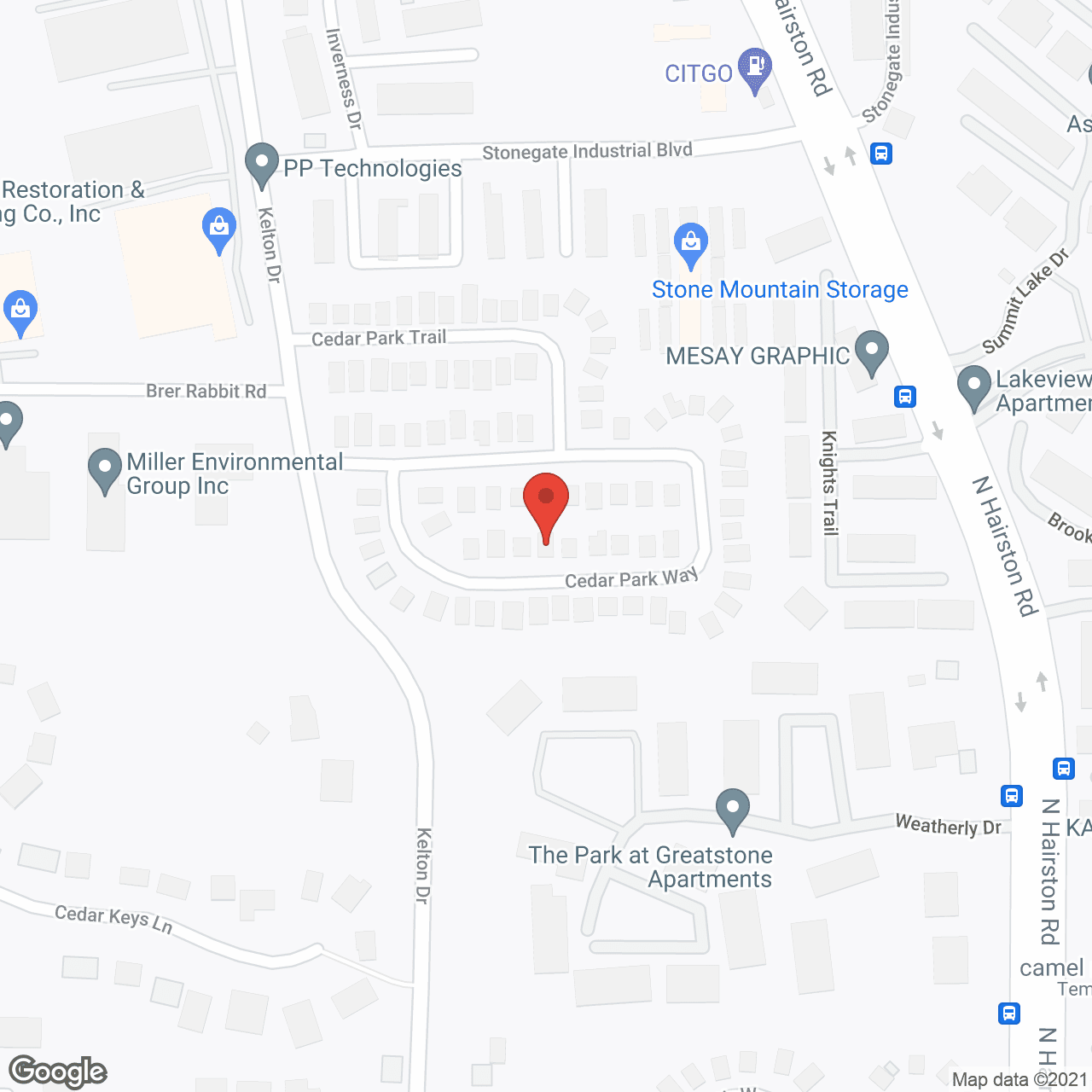 Map of the neighborhood around Metro Cla