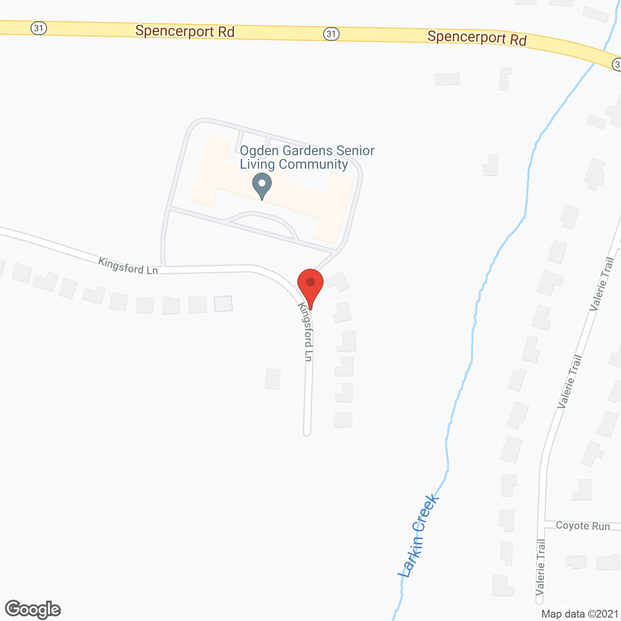 Map of the neighborhood around Ogden Gardens