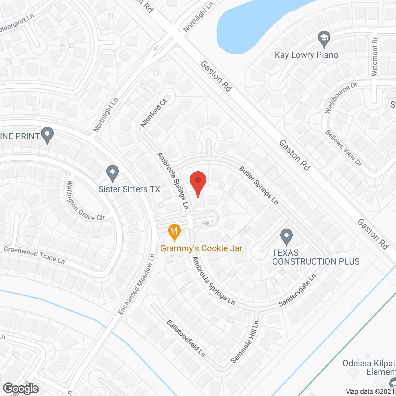 Map of the neighborhood around The Villa at Willow Colony LLC