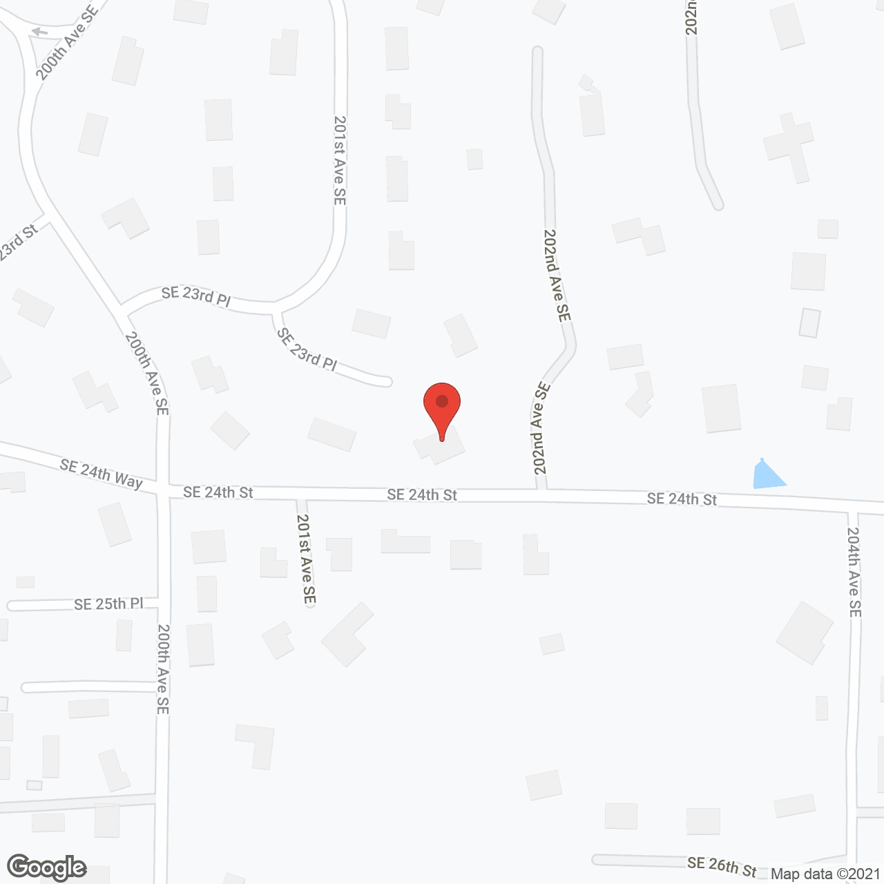 Map of the neighborhood around Sammamish Woods AFH Inc.