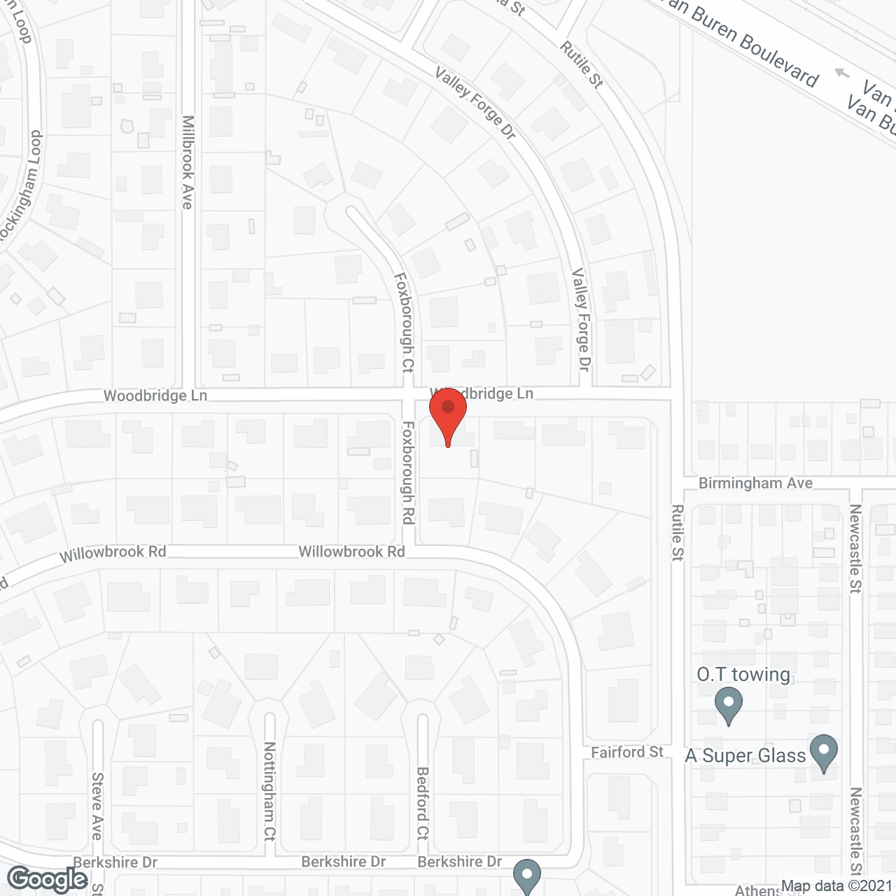 Map of the neighborhood around Live In Comfort Care