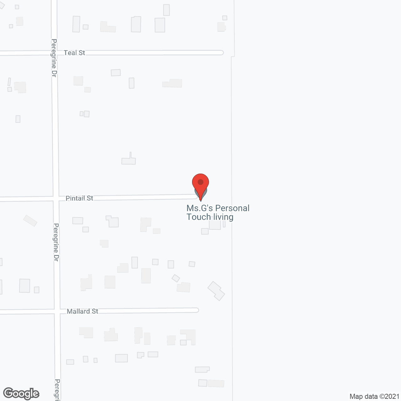 Map of the neighborhood around Ms G's Personal Care Home