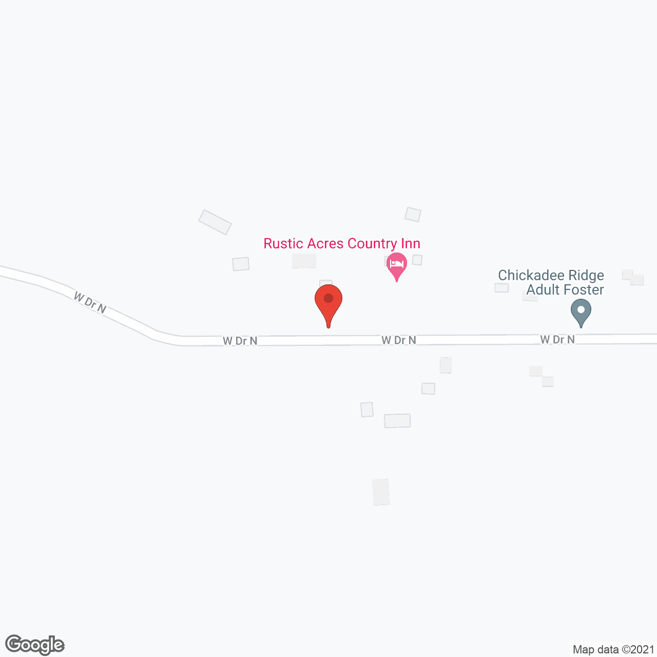 Map of the neighborhood around Assisted Living (AFC) W Dr N
