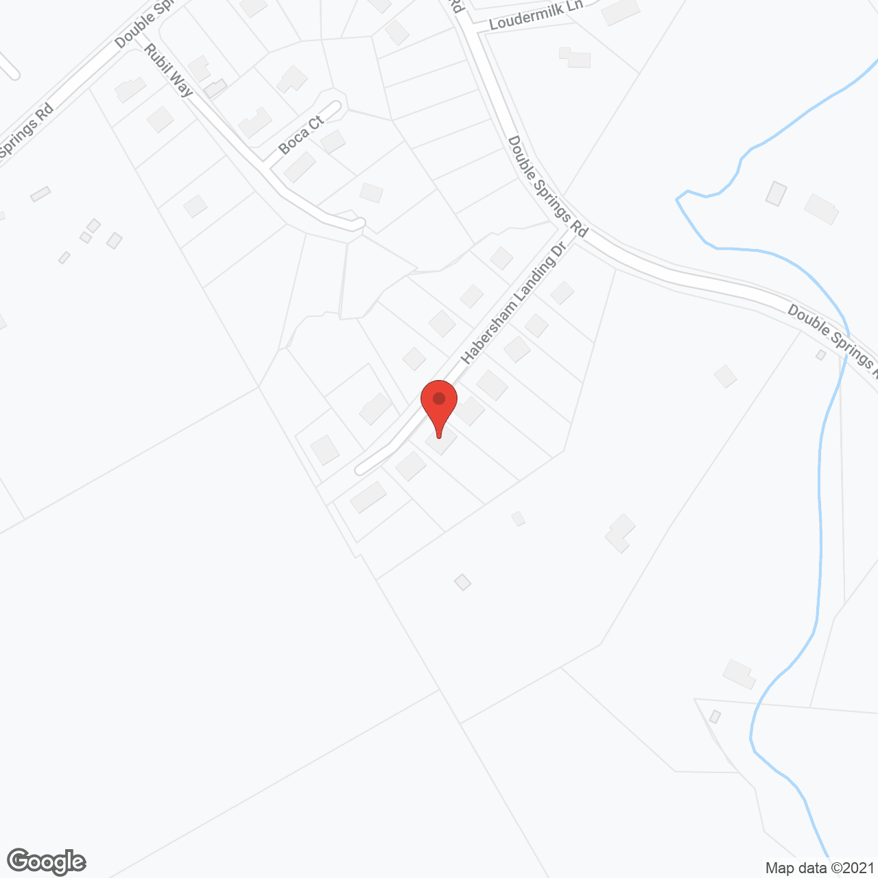 Map of the neighborhood around Mountain Breeze PCH