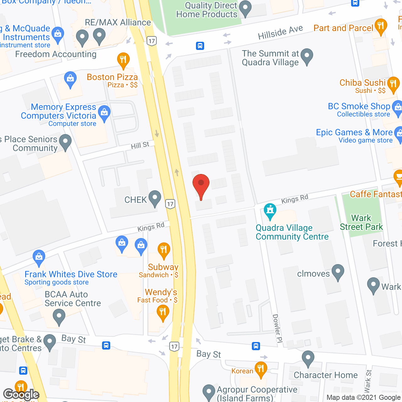 Map of the neighborhood around Evergreen Terrace