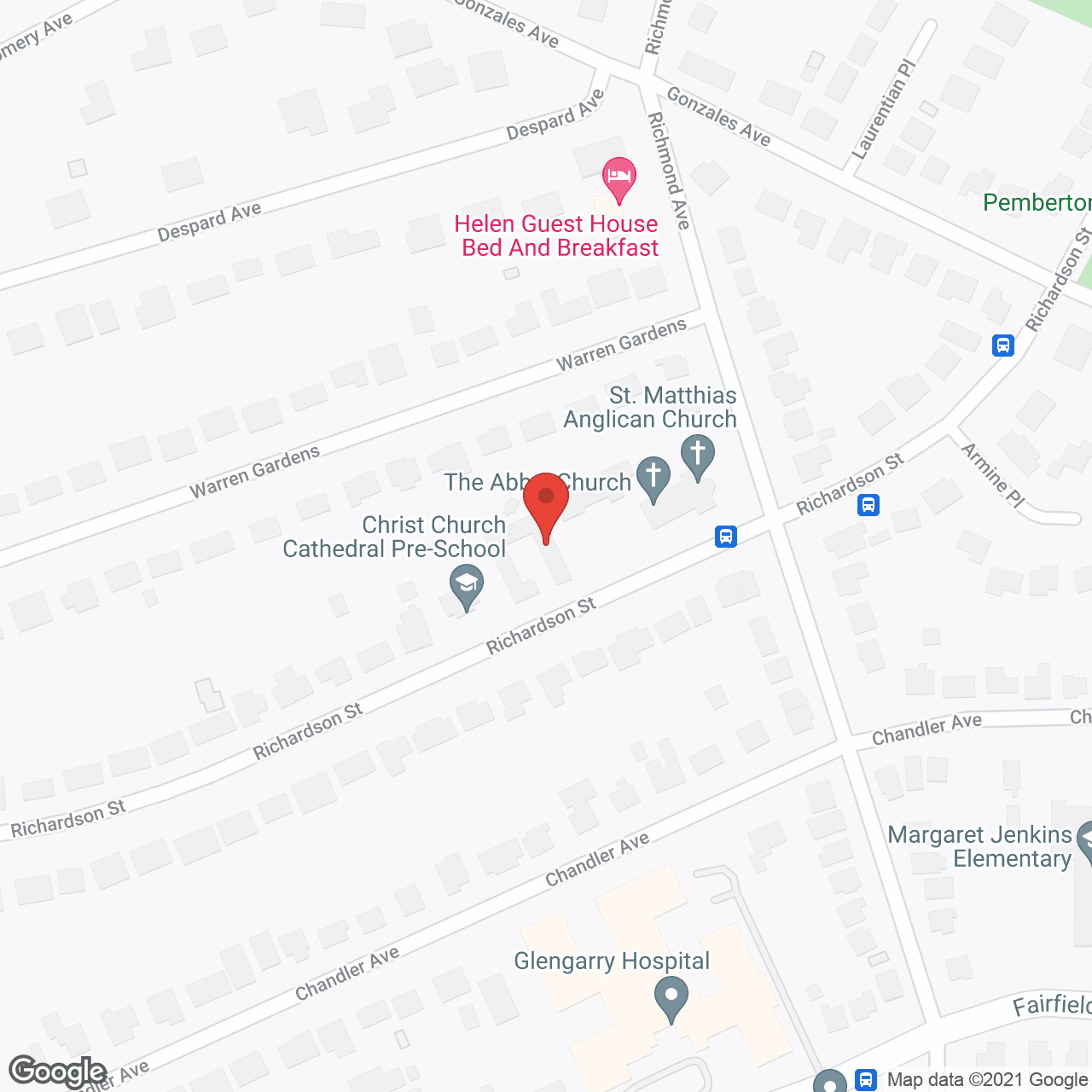 Map of the neighborhood around Cannon Rogers Court