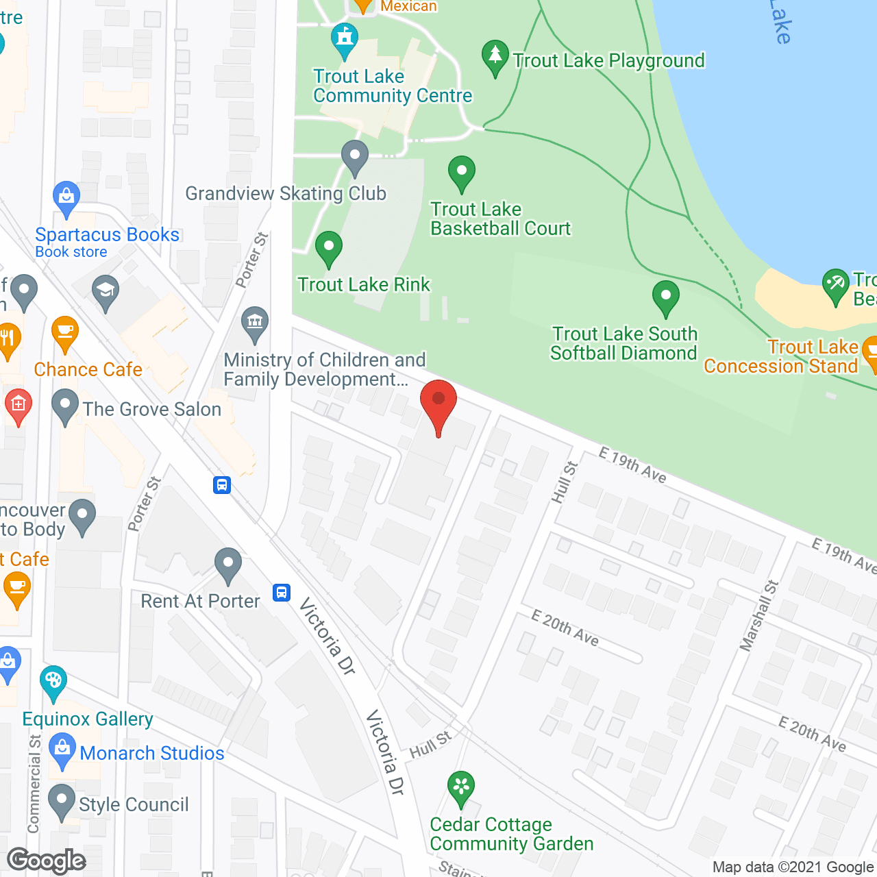 Map of the neighborhood around Chelsea Park