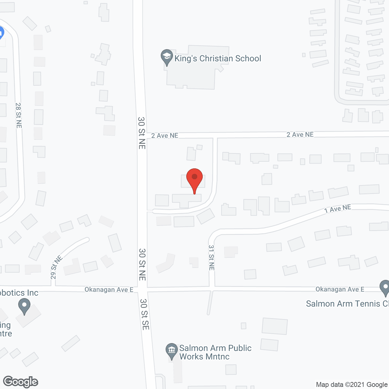 Map of the neighborhood around The Terrace On Broadview