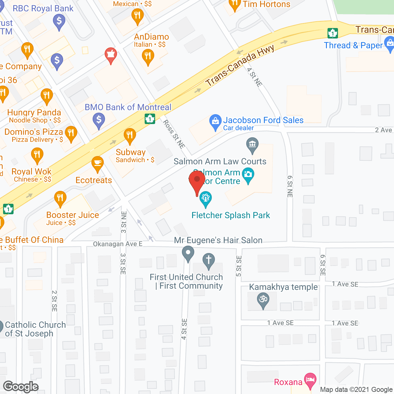Map of the neighborhood around Lakeside Manor