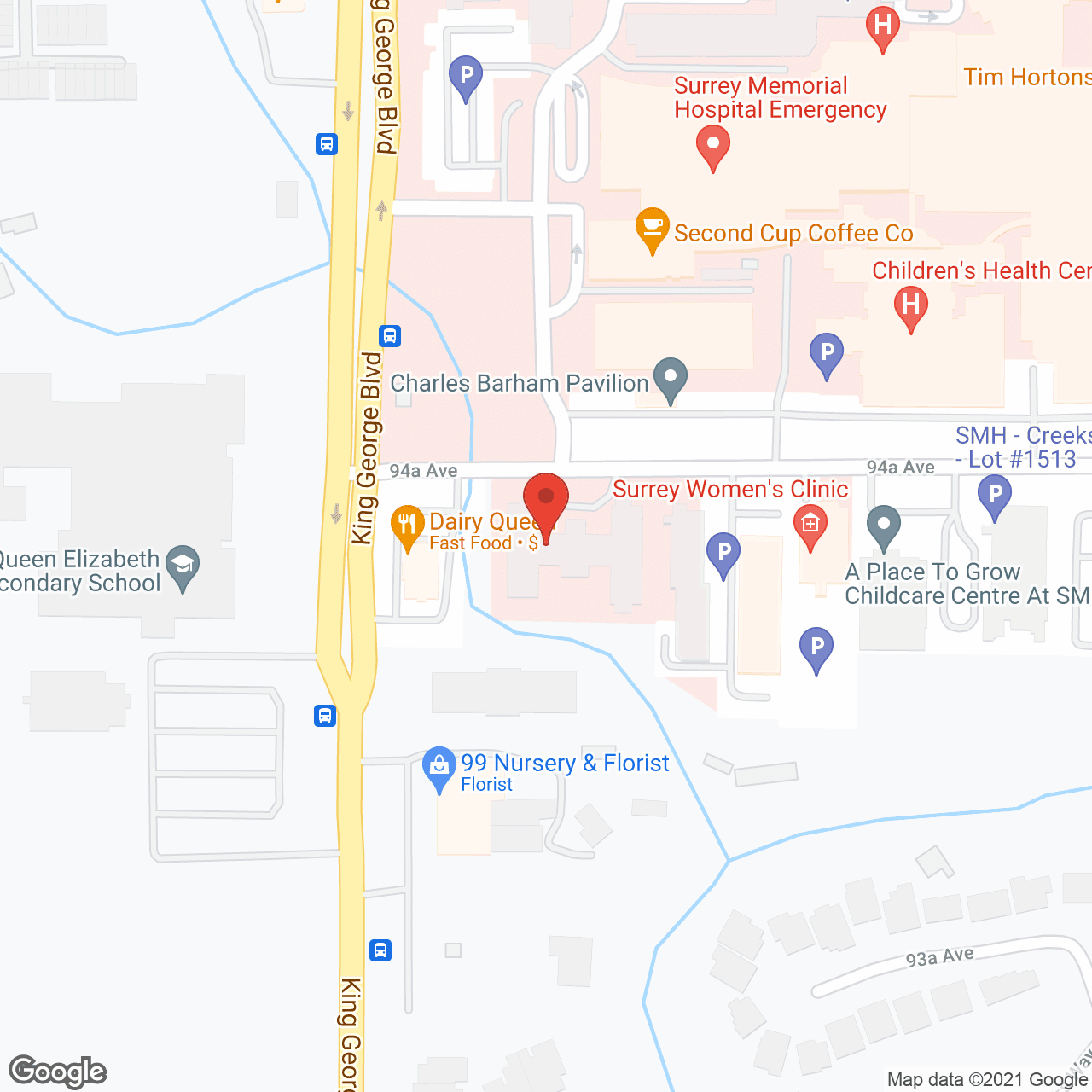 Map of the neighborhood around Bear Creek Lodge