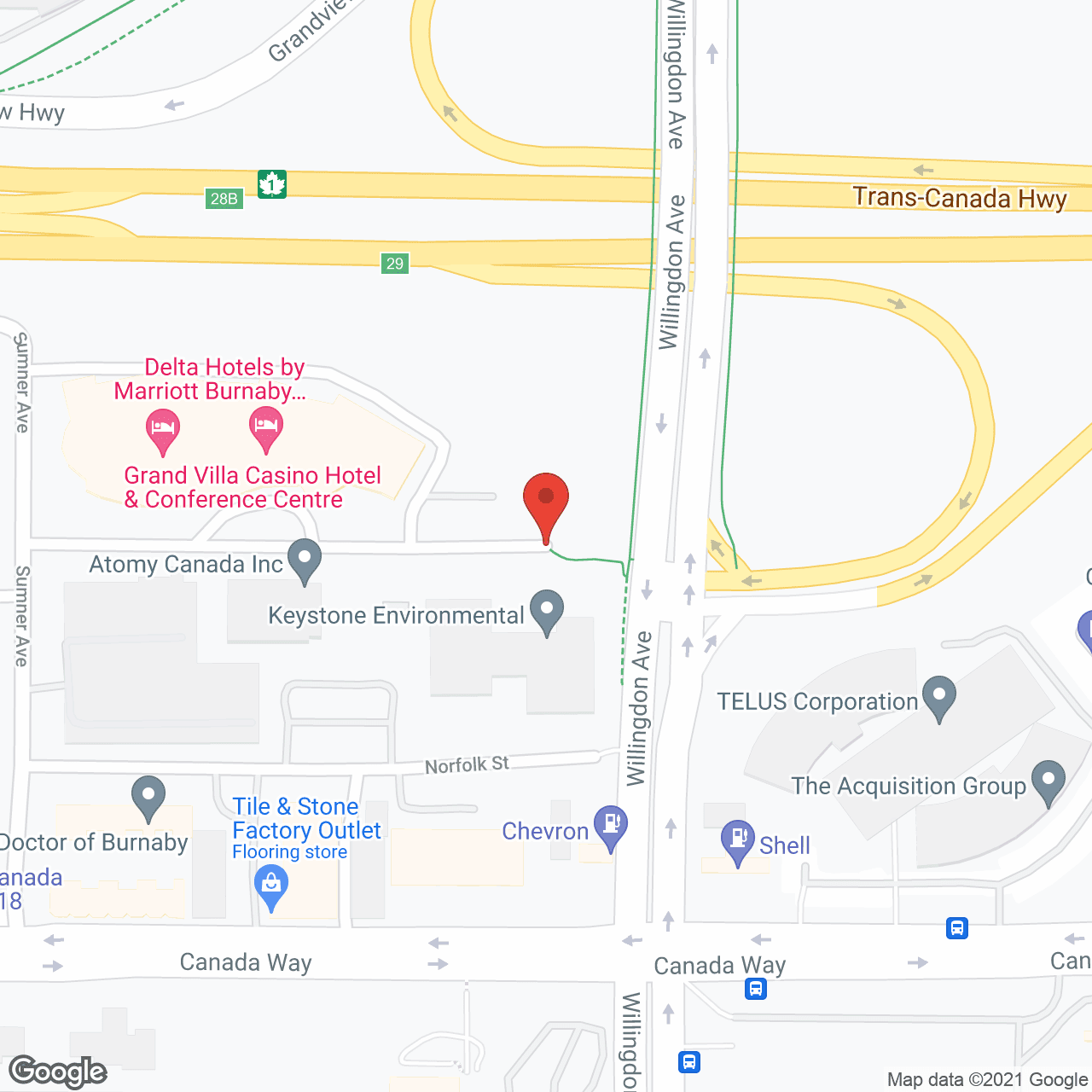 Map of the neighborhood around Mosaico Housing Co-Op