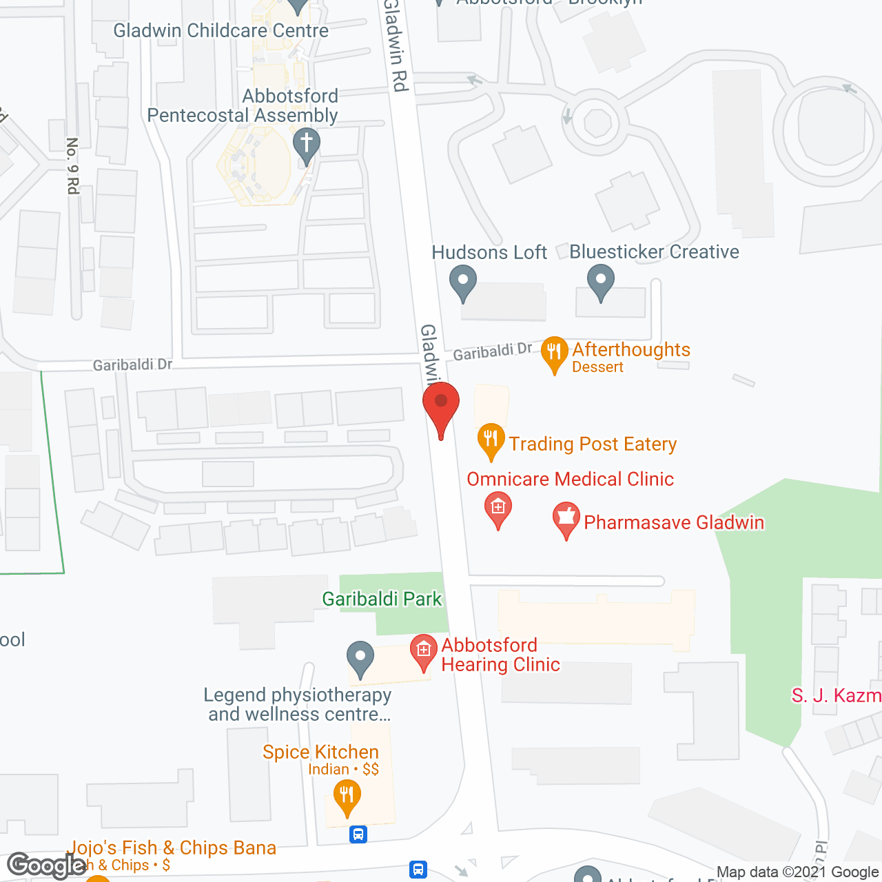 Map of the neighborhood around Msa Manor