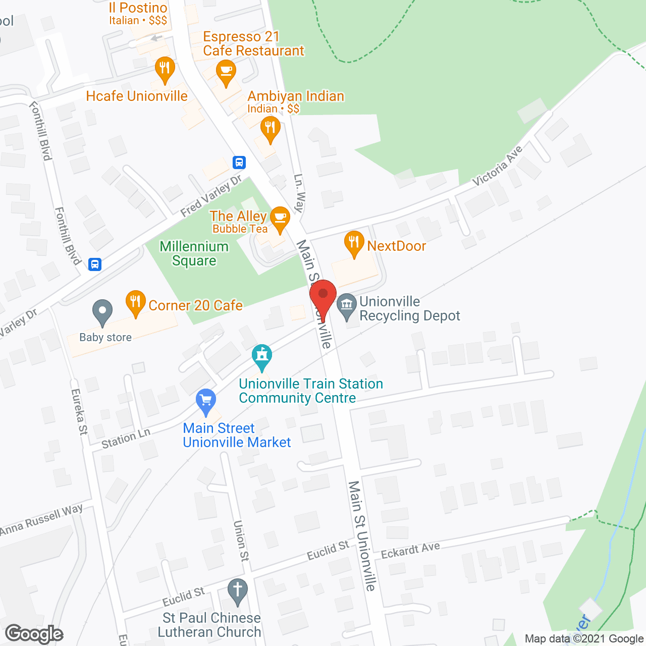 Map of the neighborhood around The Marleigh Retirement Residence