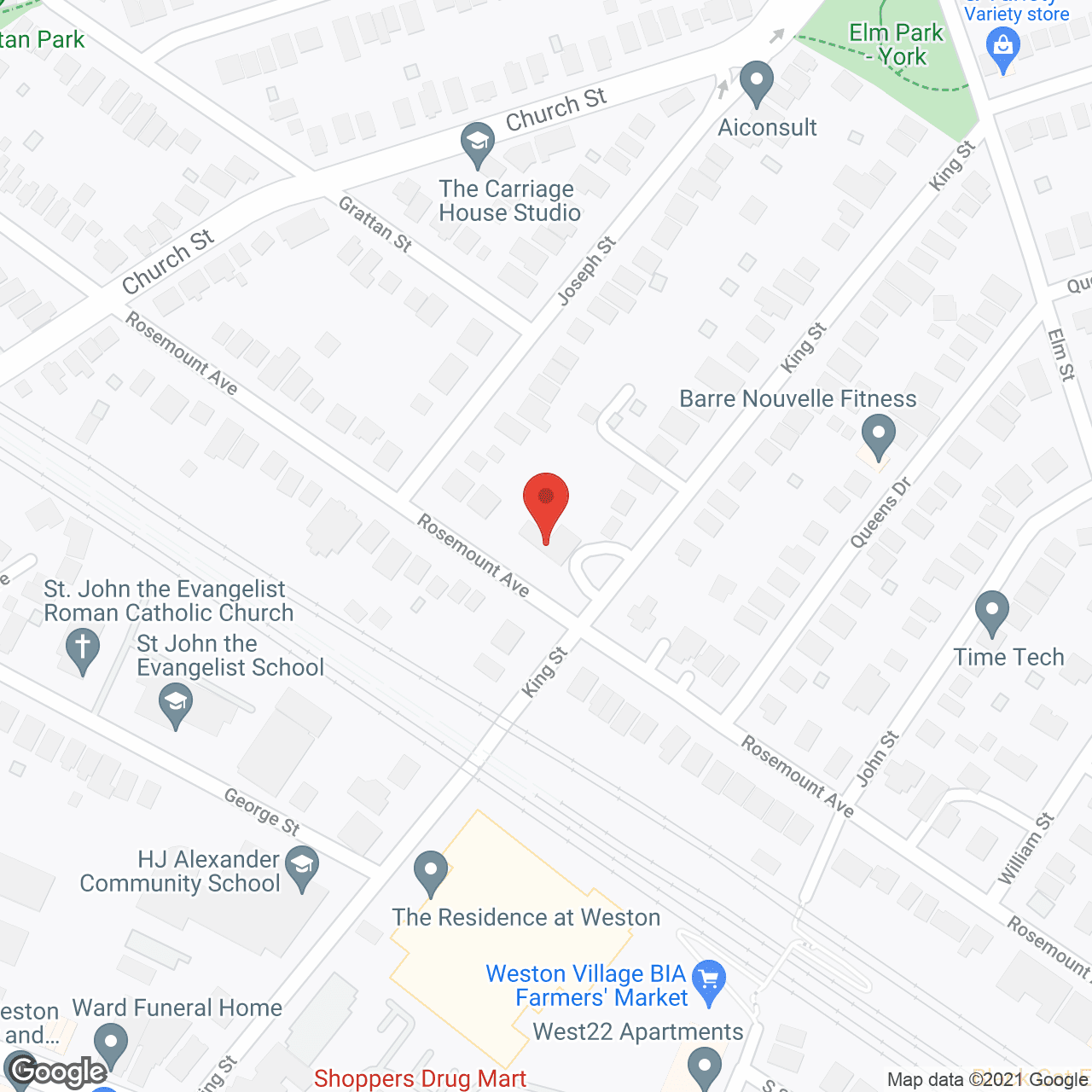 Map of the neighborhood around In Touch Retirement Living