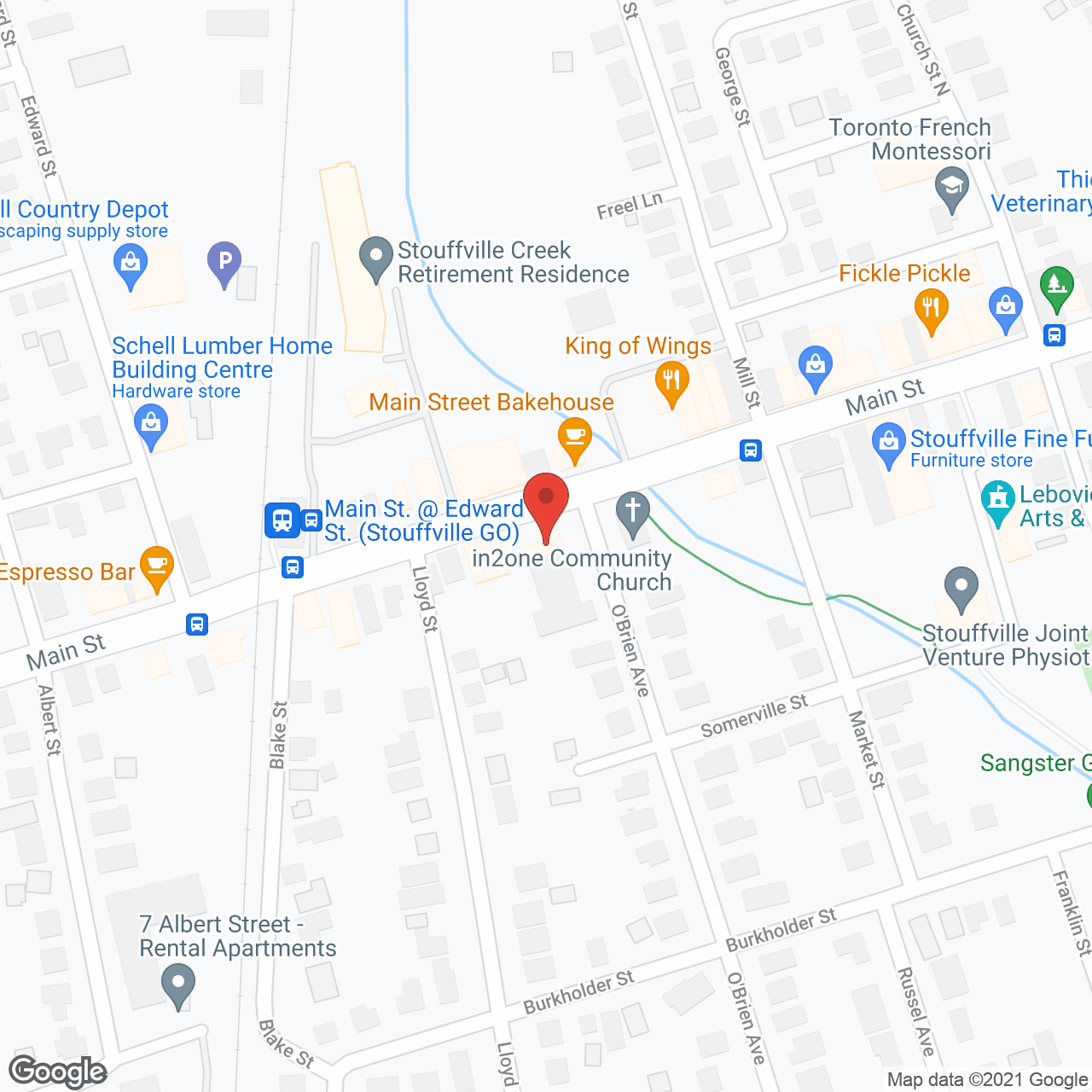 Map of the neighborhood around Buckingham Manor