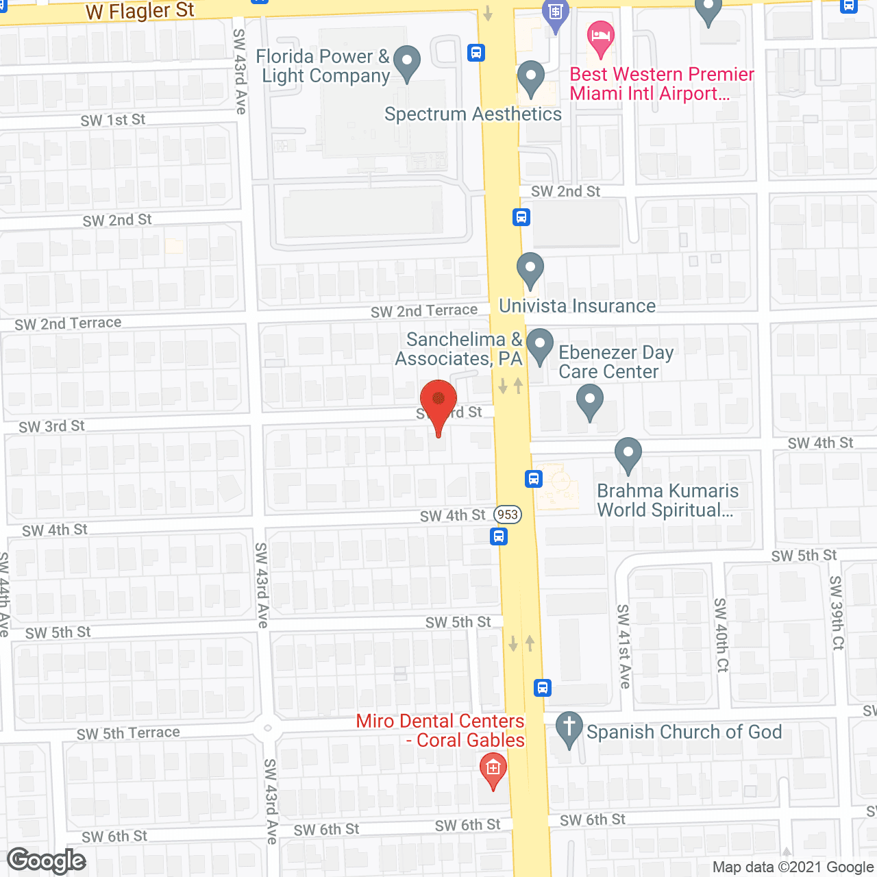 Map of the neighborhood around All USA Homes
