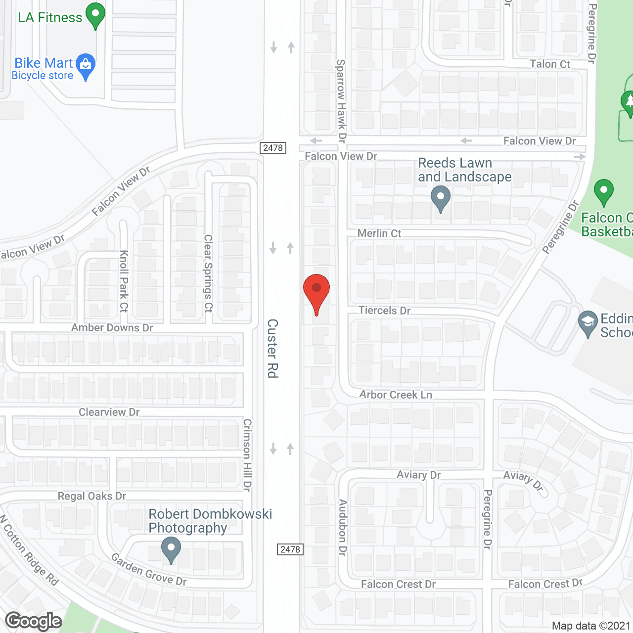 Map of the neighborhood around Sapphire Senior Living LLC