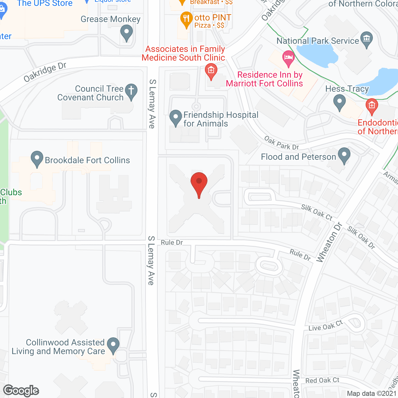 Map of the neighborhood around Lemay Avenue Health & Rehab Facility