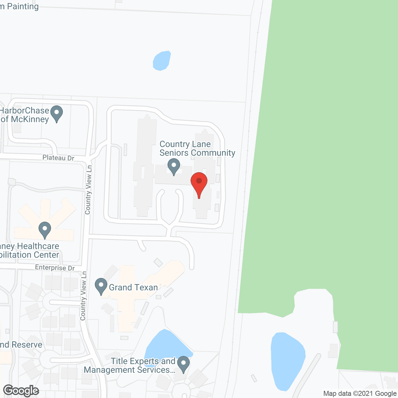 Map of the neighborhood around Country Lane