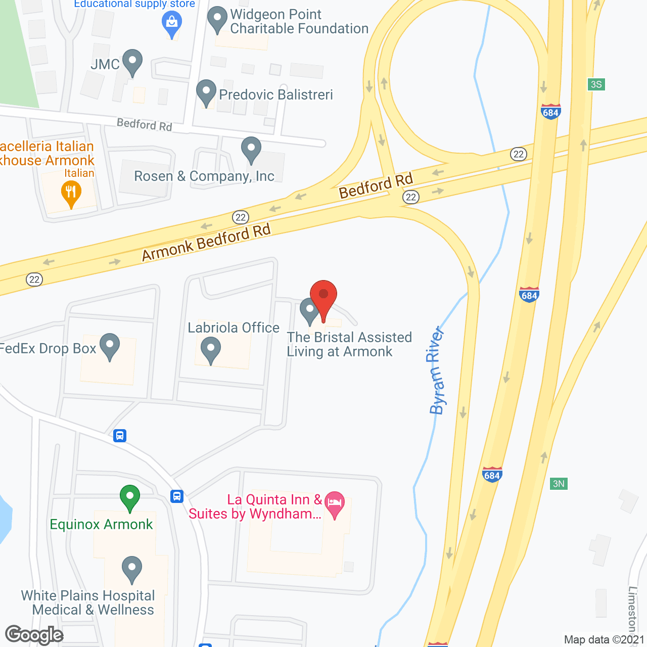 Map of the neighborhood around The Bristal at Armonk