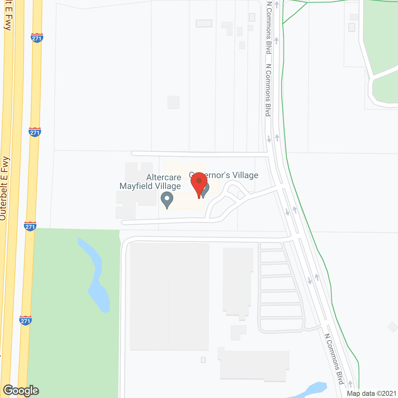 Map of the neighborhood around Altercare Of Mayfield Village