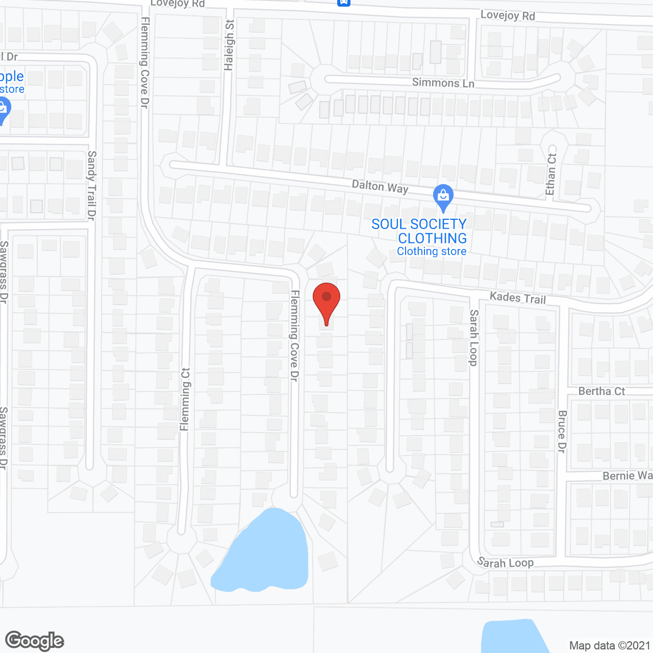 Map of the neighborhood around Comfort Personal Care Home