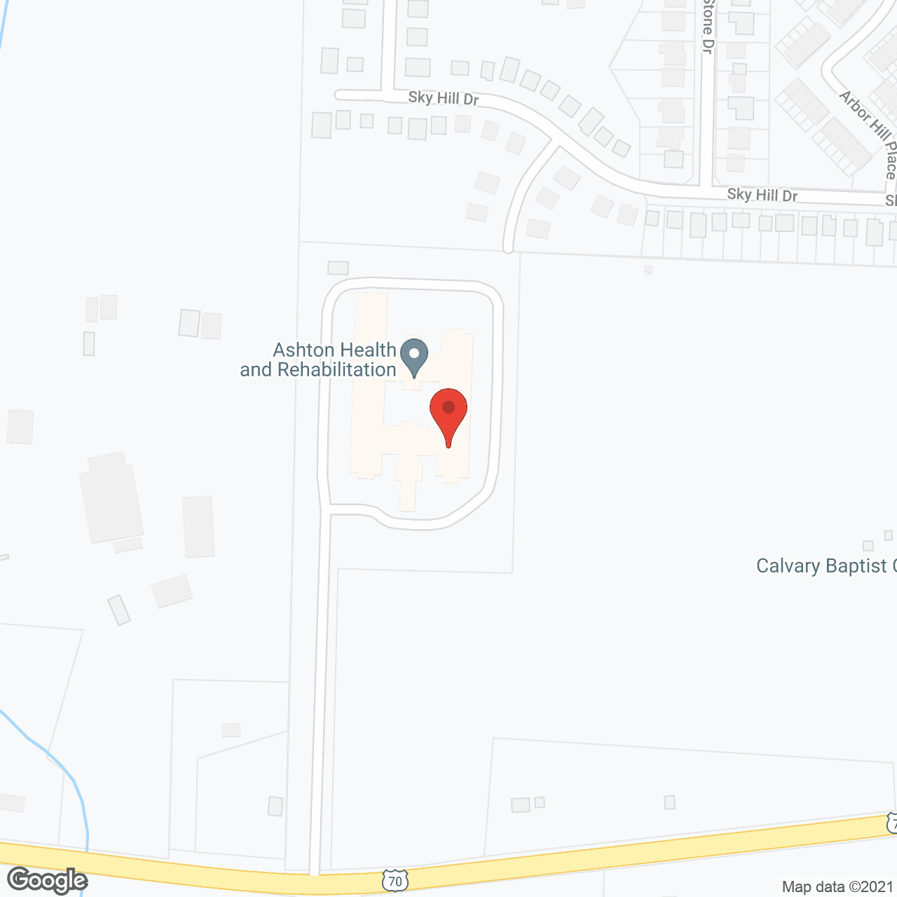 Map of the neighborhood around Ashton Place Health & Rehab