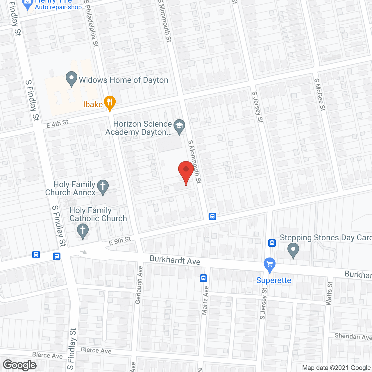 Map of the neighborhood around The Grand Victorian Rose