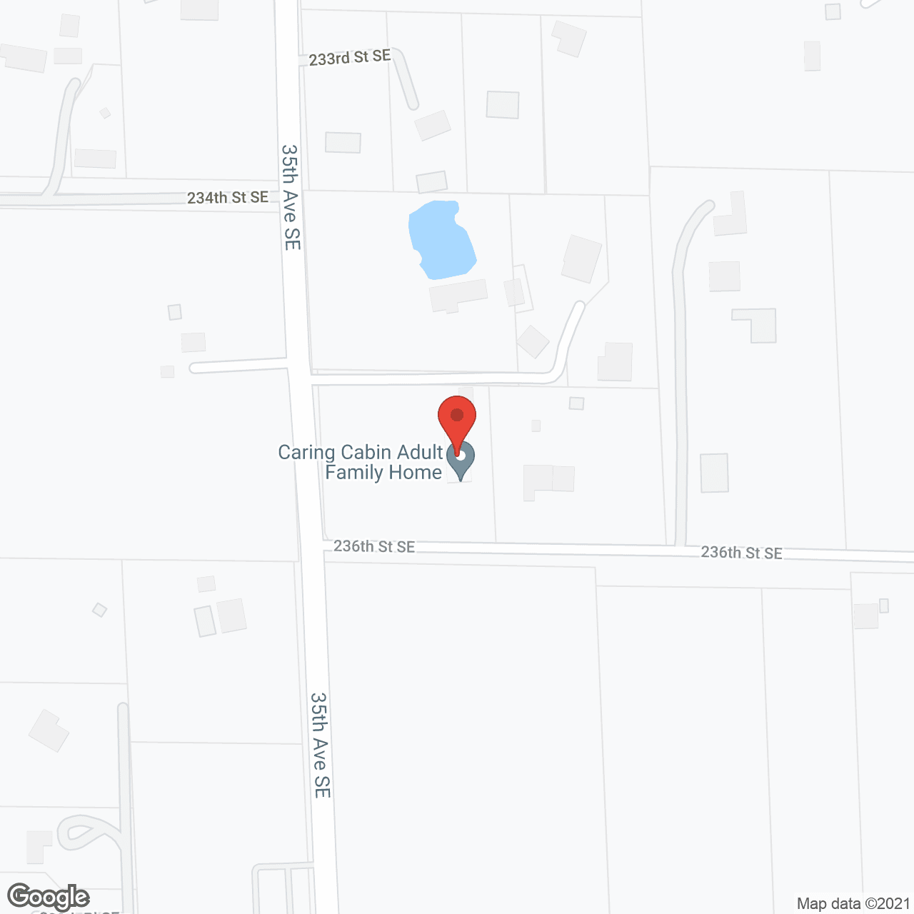Map of the neighborhood around Caring Cabin Manager, LLC