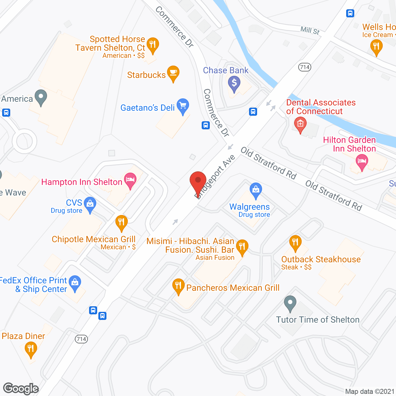 Map of the neighborhood around Benchmark Senior Living at Split Rock