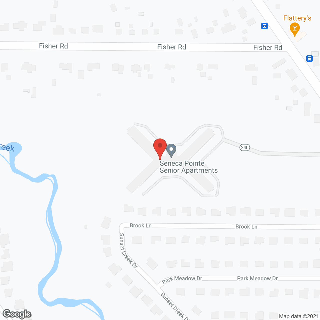 Map of the neighborhood around Seneca Pointe