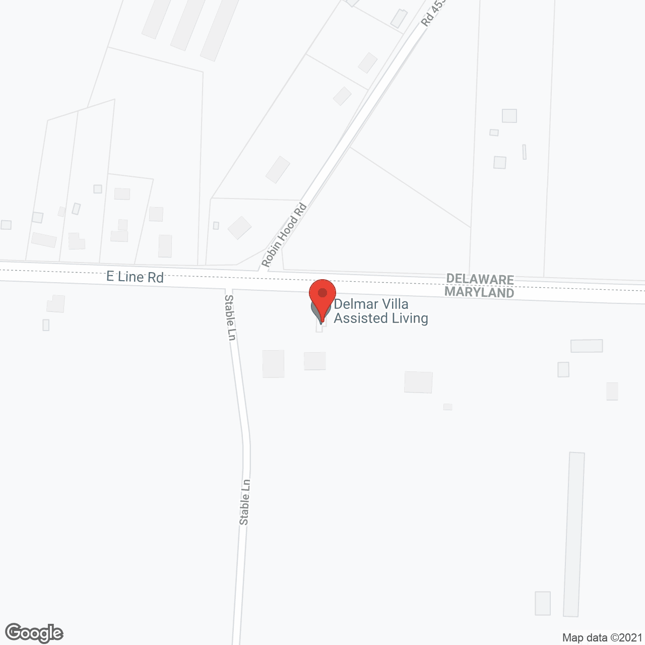 Map of the neighborhood around Delmar Manor Assisted Living