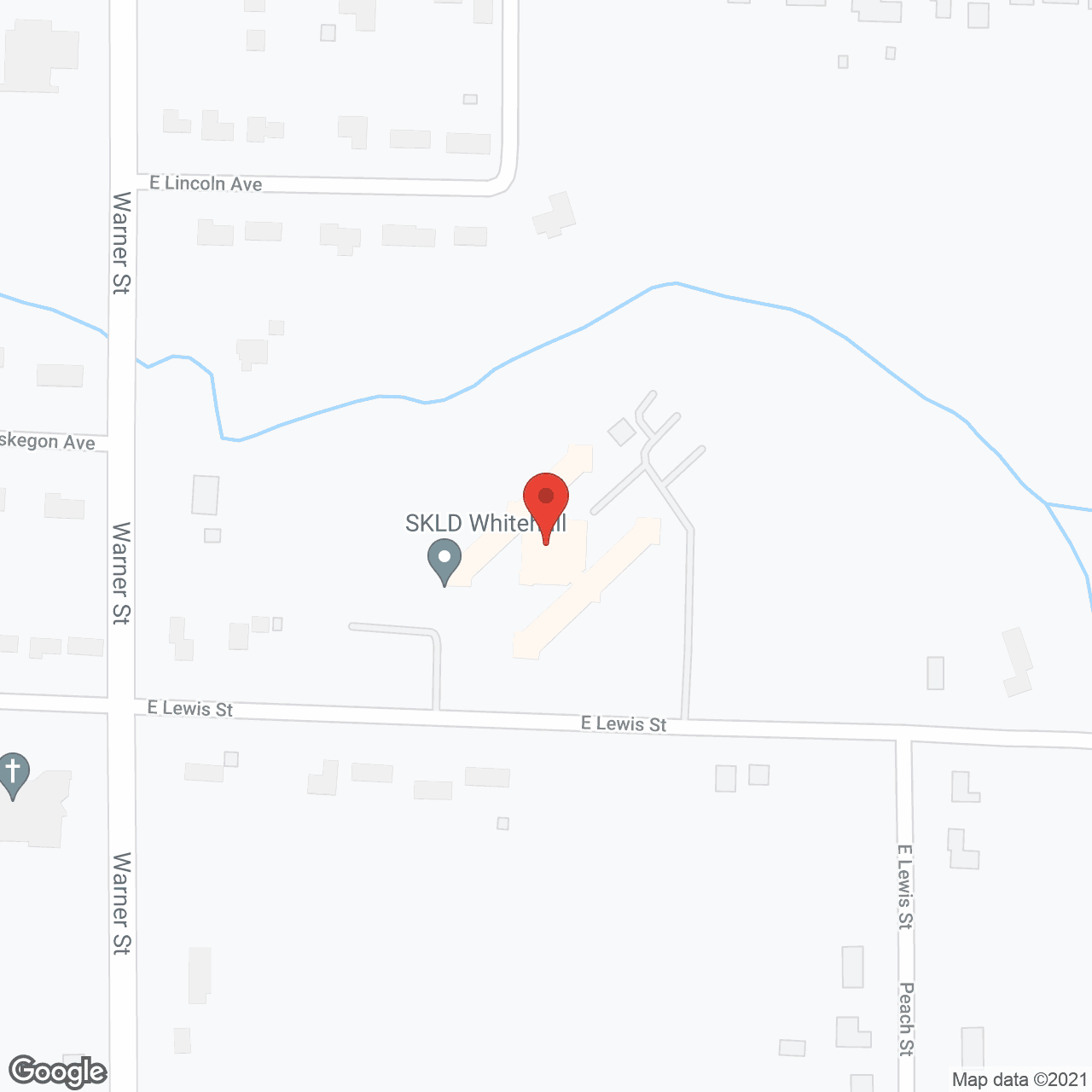 Map of the neighborhood around Heartland Health Care Ctr