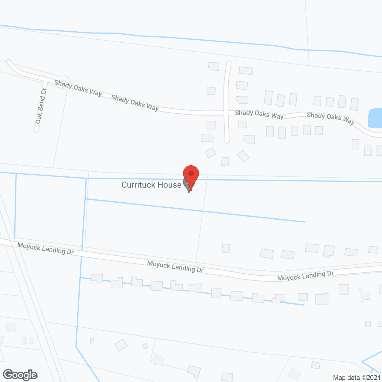 Map of the neighborhood around Currituck House