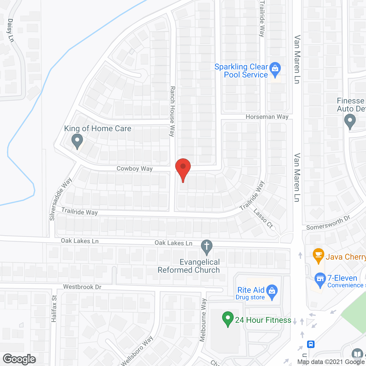 Map of the neighborhood around RN Care House