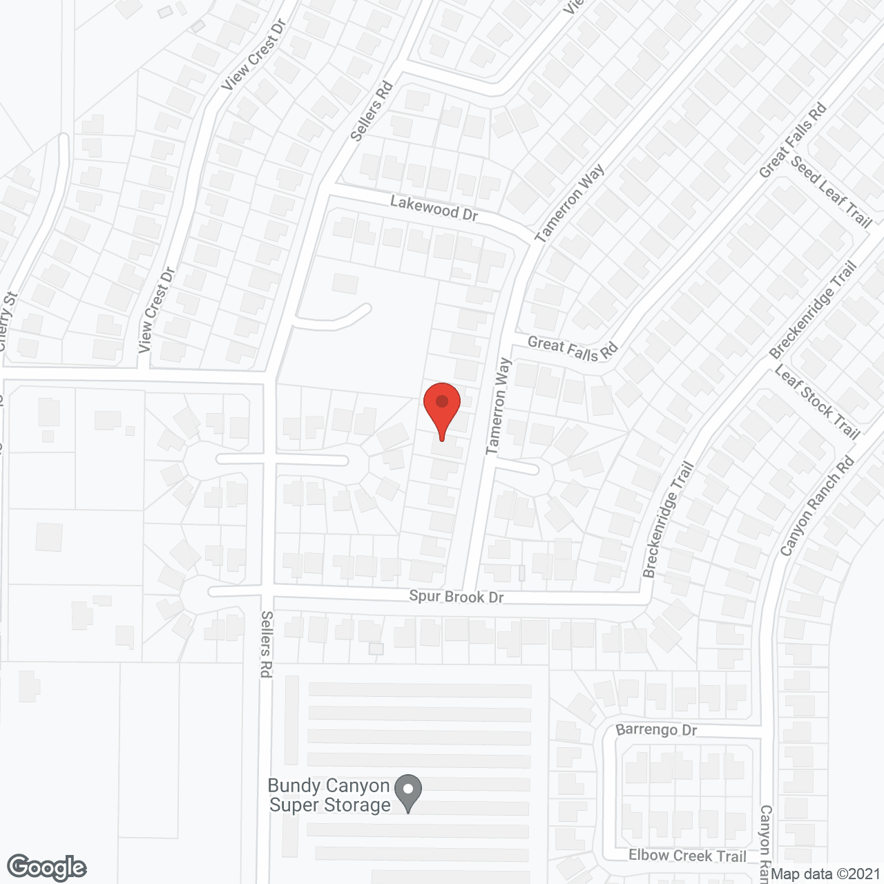 Map of the neighborhood around Aragon Manor Care for the Elderly