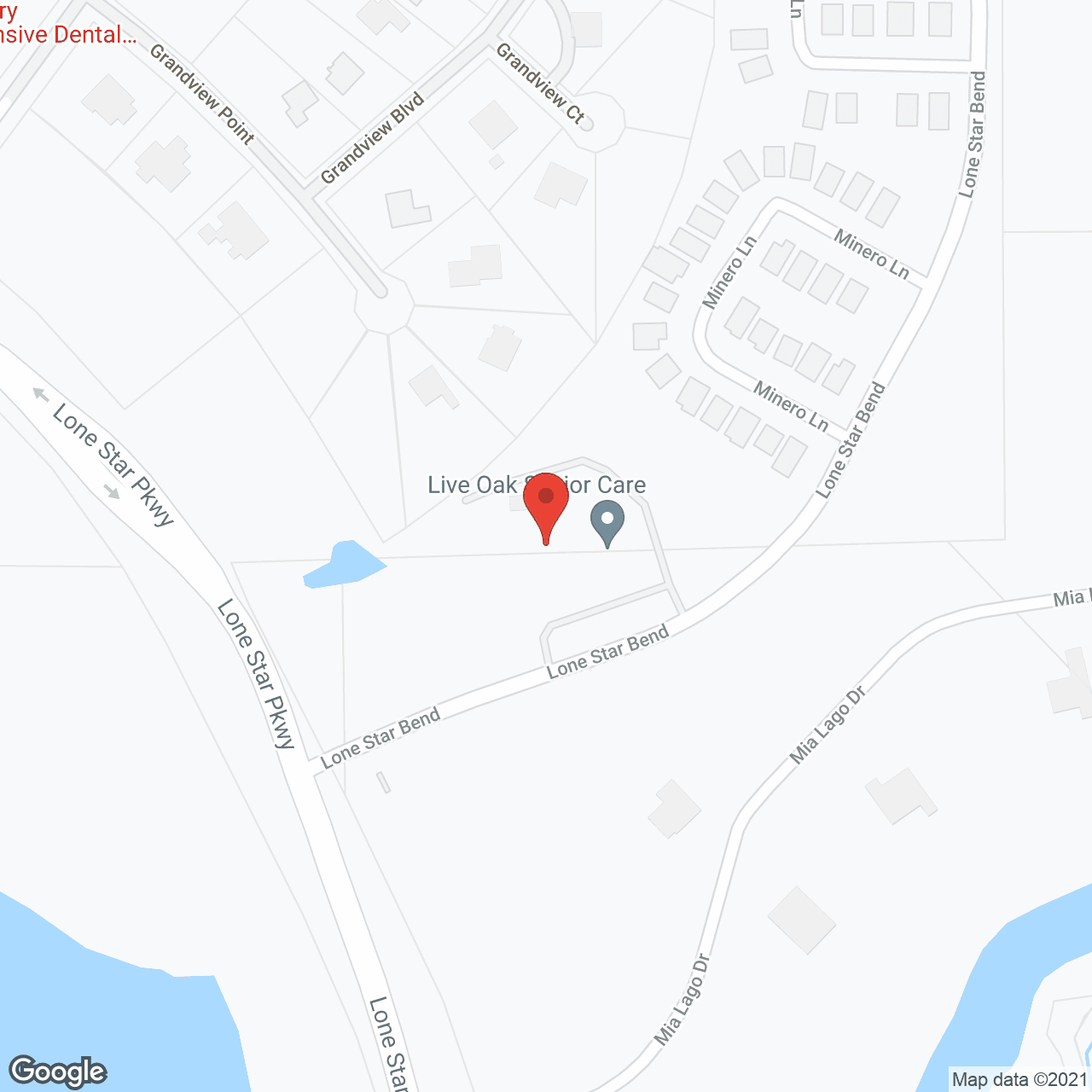 Map of the neighborhood around Live Oak Senior Care