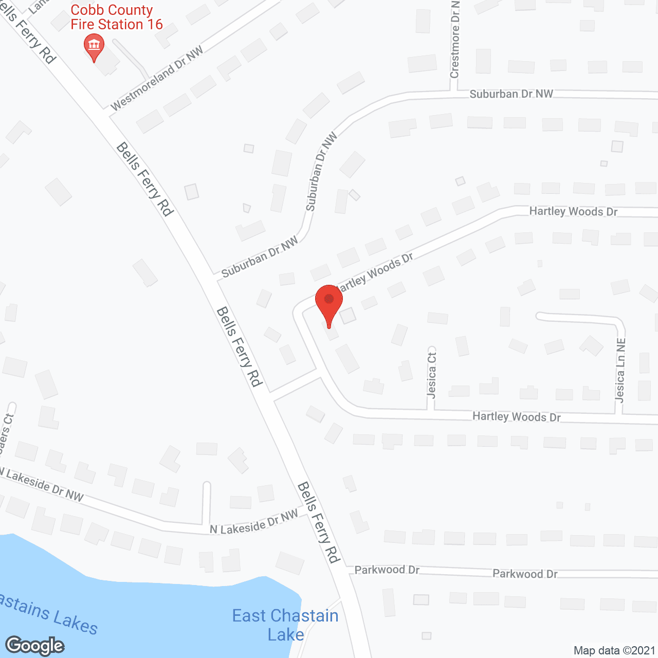 Map of the neighborhood around Busy Bees Personal Care Home