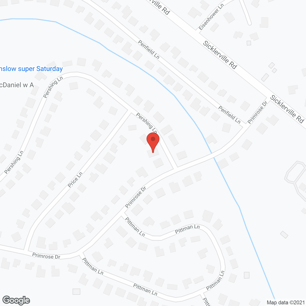 Map of the neighborhood around Primrose Personal Care Home