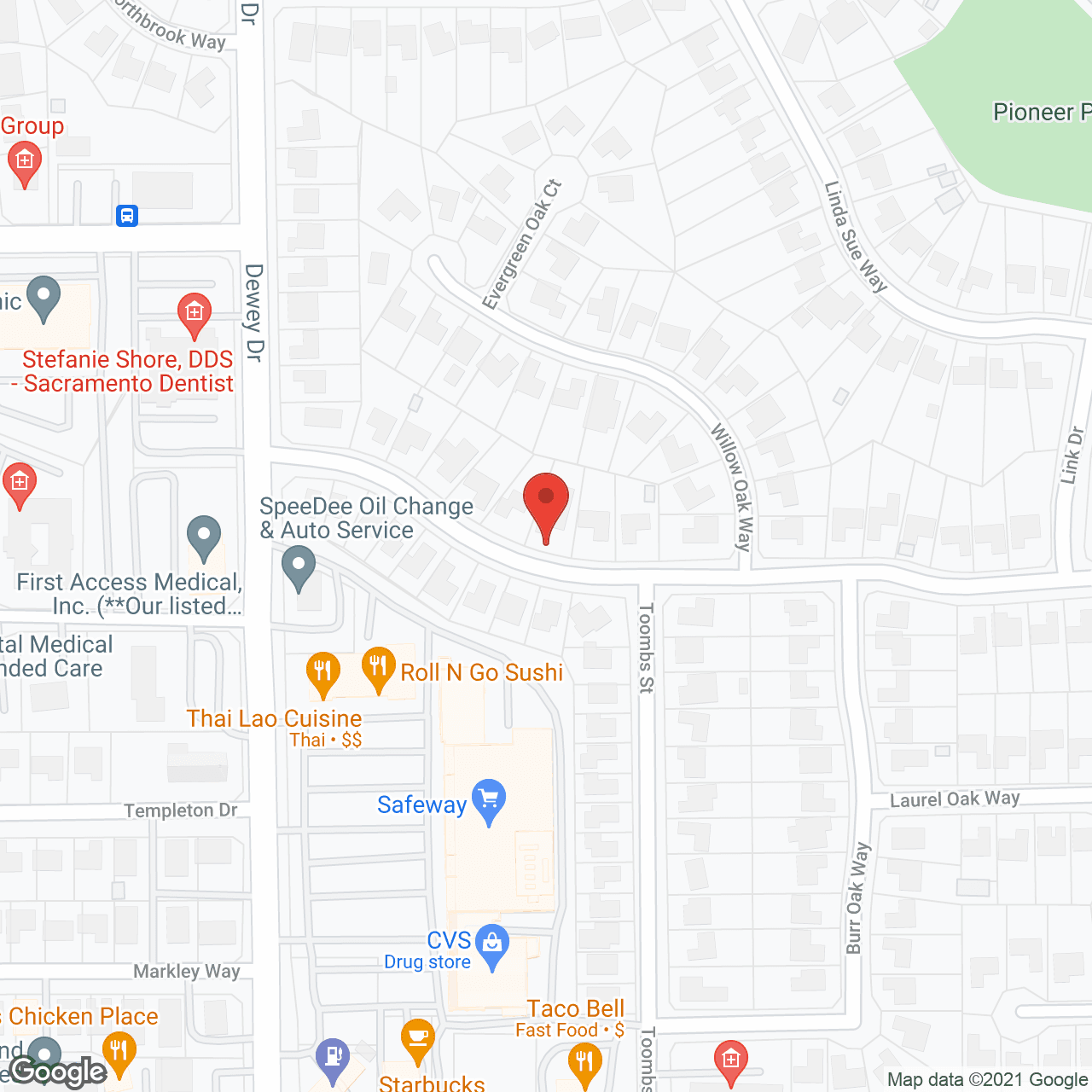 Map of the neighborhood around Mission Home Care II